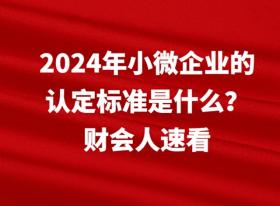 2024年小微企业认定标准全解析